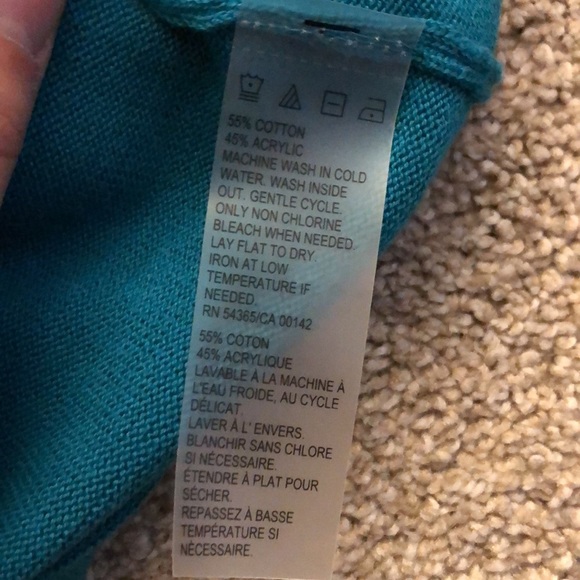 Carroll Reed Long Sleeve Turquoise - Picture 9 of 9